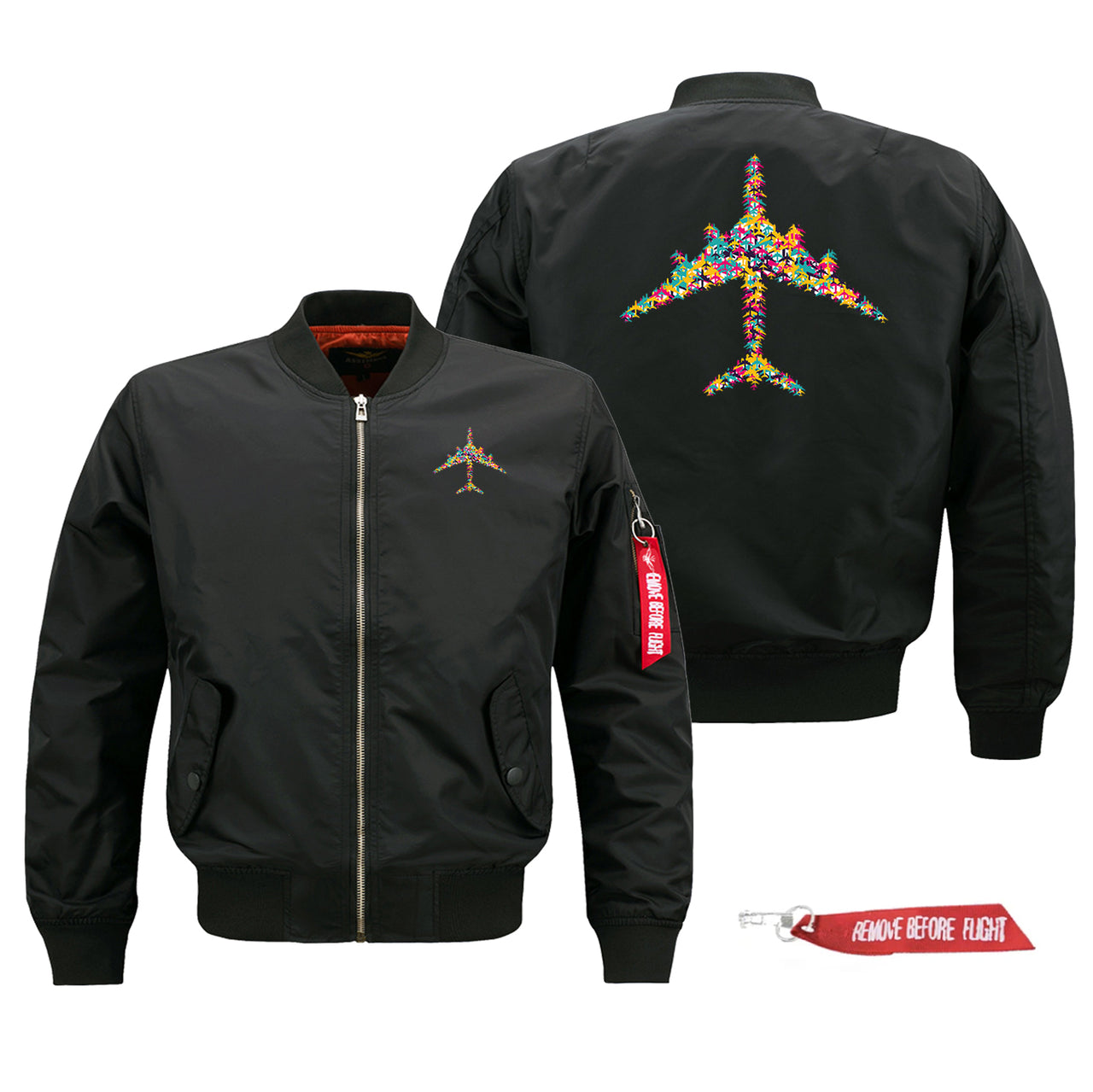 Colourful Airplane Designed Pilot Jackets (Customizable)