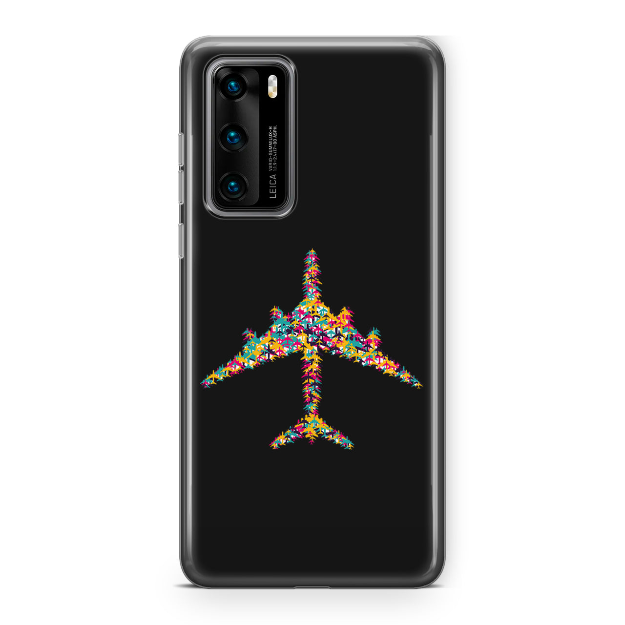 Colourful Airplane Designed Huawei Cases