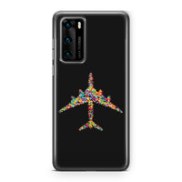 Thumbnail for Colourful Airplane Designed Huawei Cases