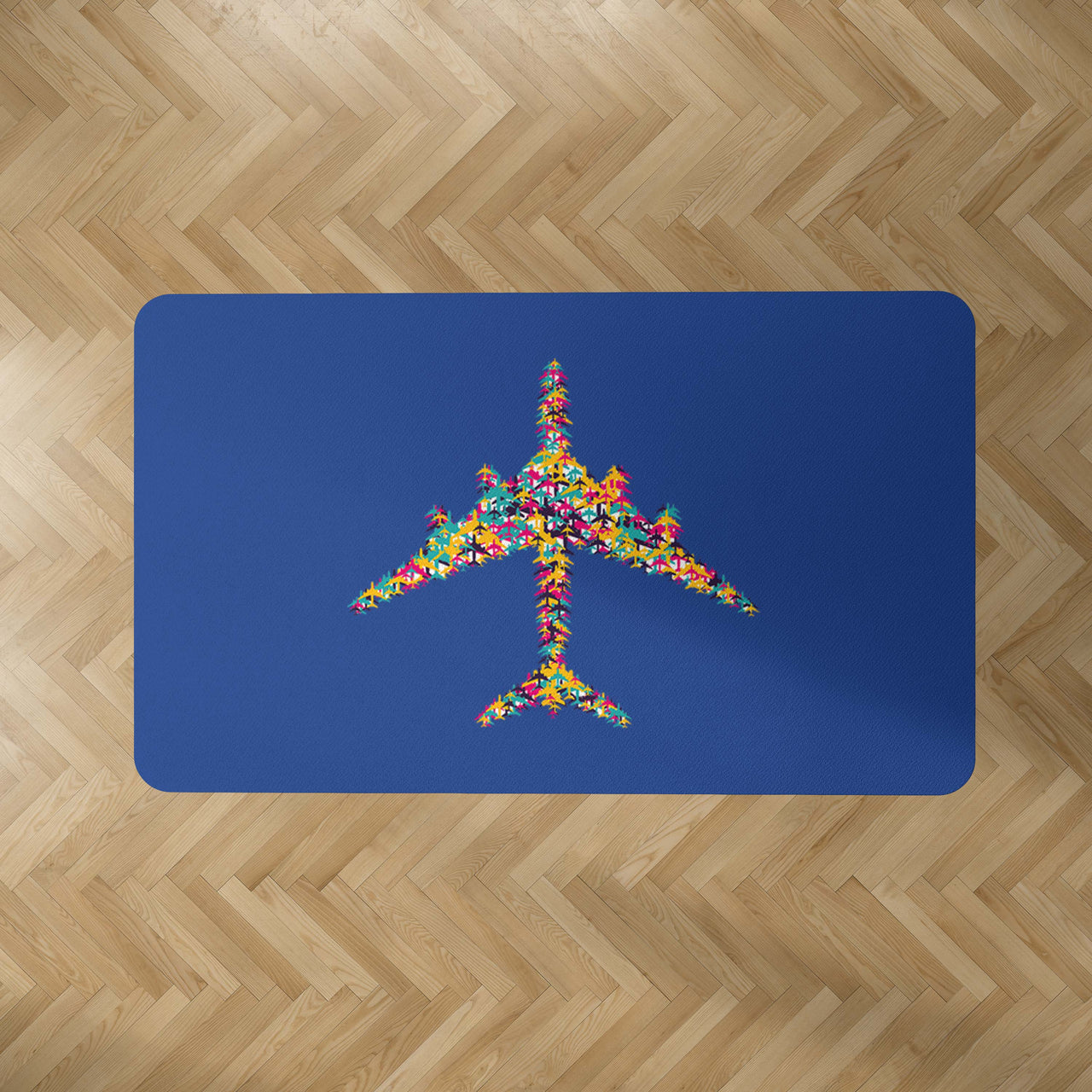 Colourful Airplane Designed Carpet & Floor Mats