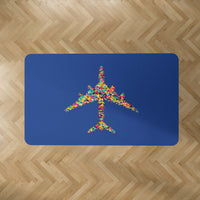 Thumbnail for Colourful Airplane Designed Carpet & Floor Mats