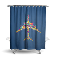 Thumbnail for Colourful Airplane Designed Shower Curtains