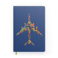 Thumbnail for Colourful Airplane Designed Notebooks