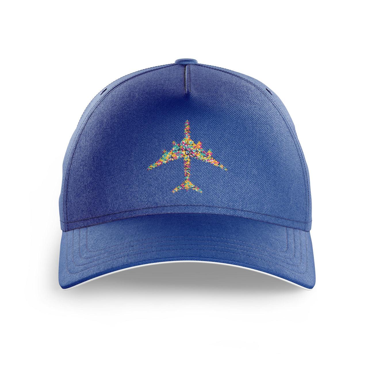 Colourful Airplane Printed Hats