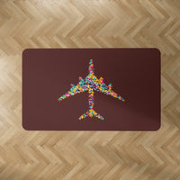 Thumbnail for Colourful Airplane Designed Carpet & Floor Mats