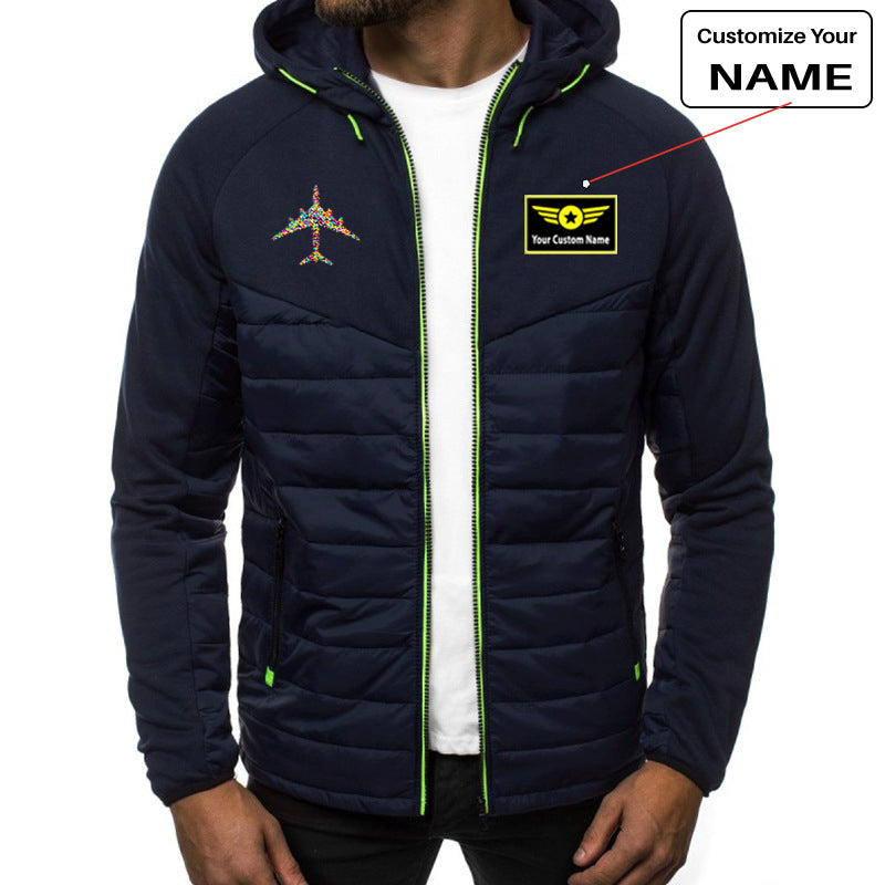 Colourful Airplane Designed Sportive Jackets