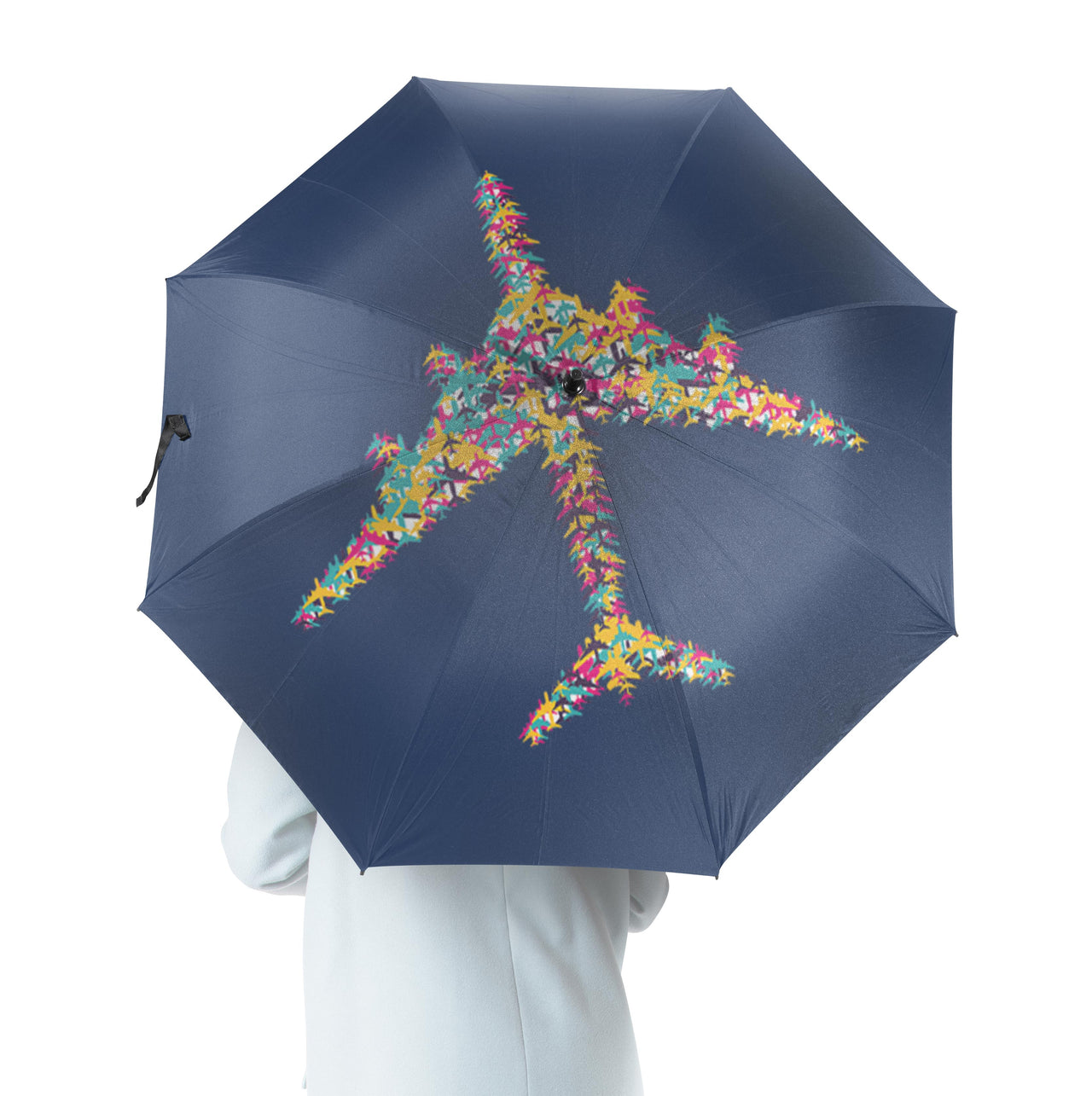 Colourful Airplane Designed Umbrella