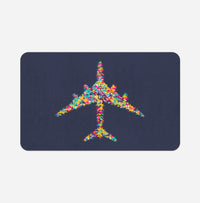 Thumbnail for Colourful Airplane Designed Bath Mats