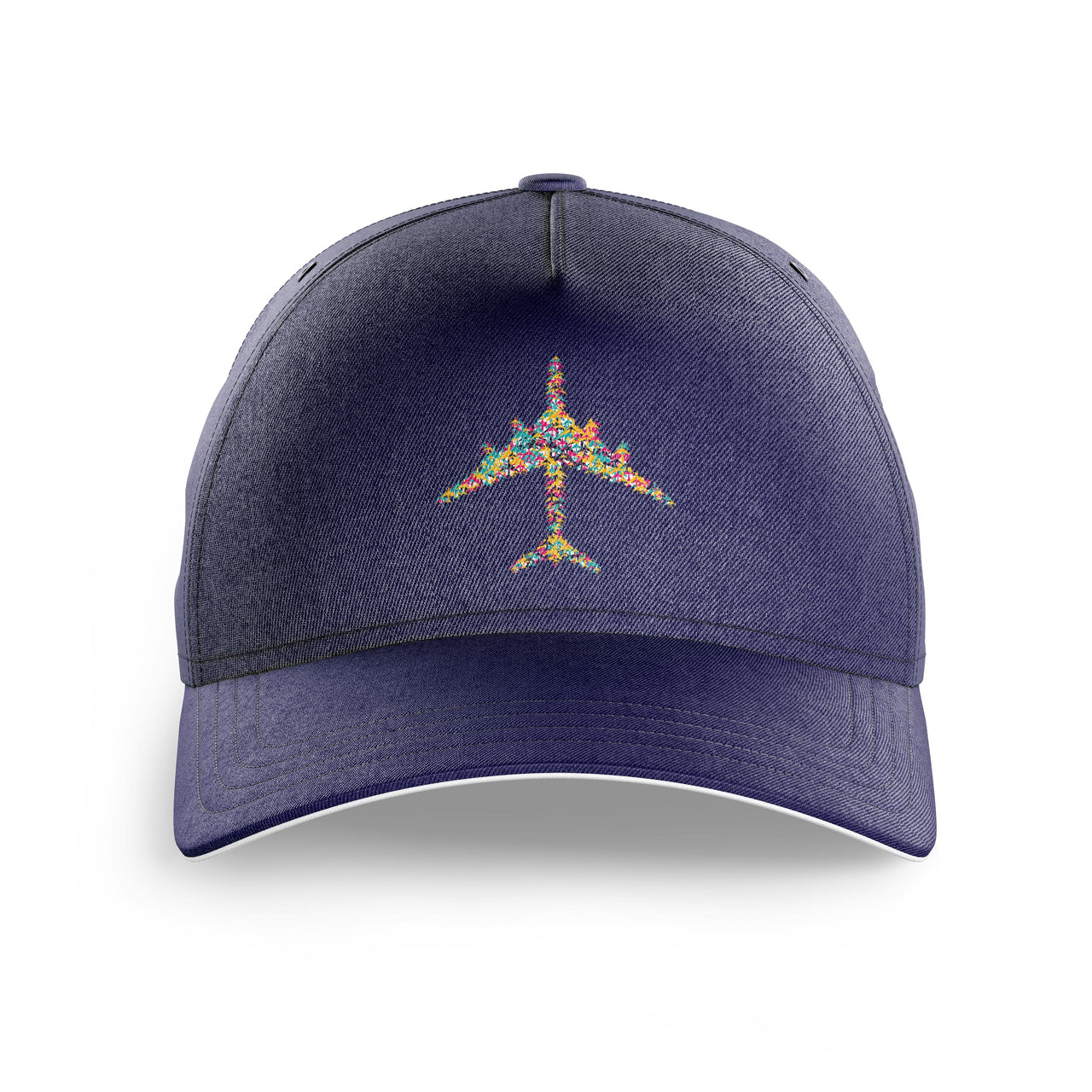 Colourful Airplane Printed Hats