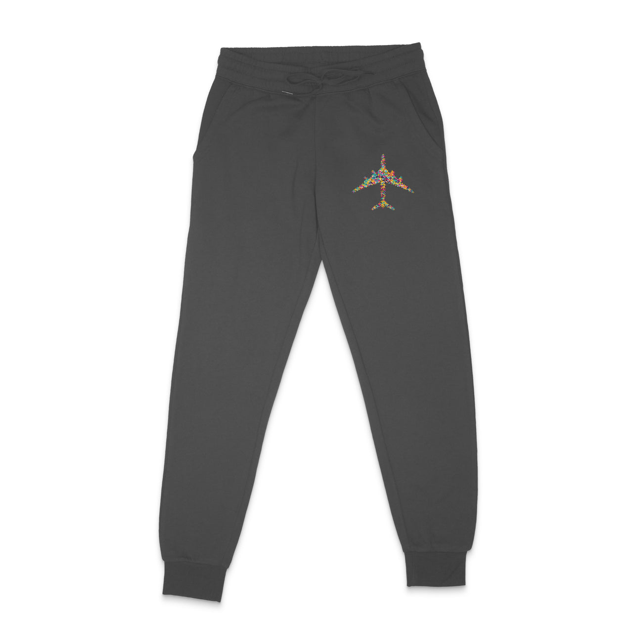 Colourful Airplane Designed Sweatpants