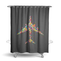 Thumbnail for Colourful Airplane Designed Shower Curtains