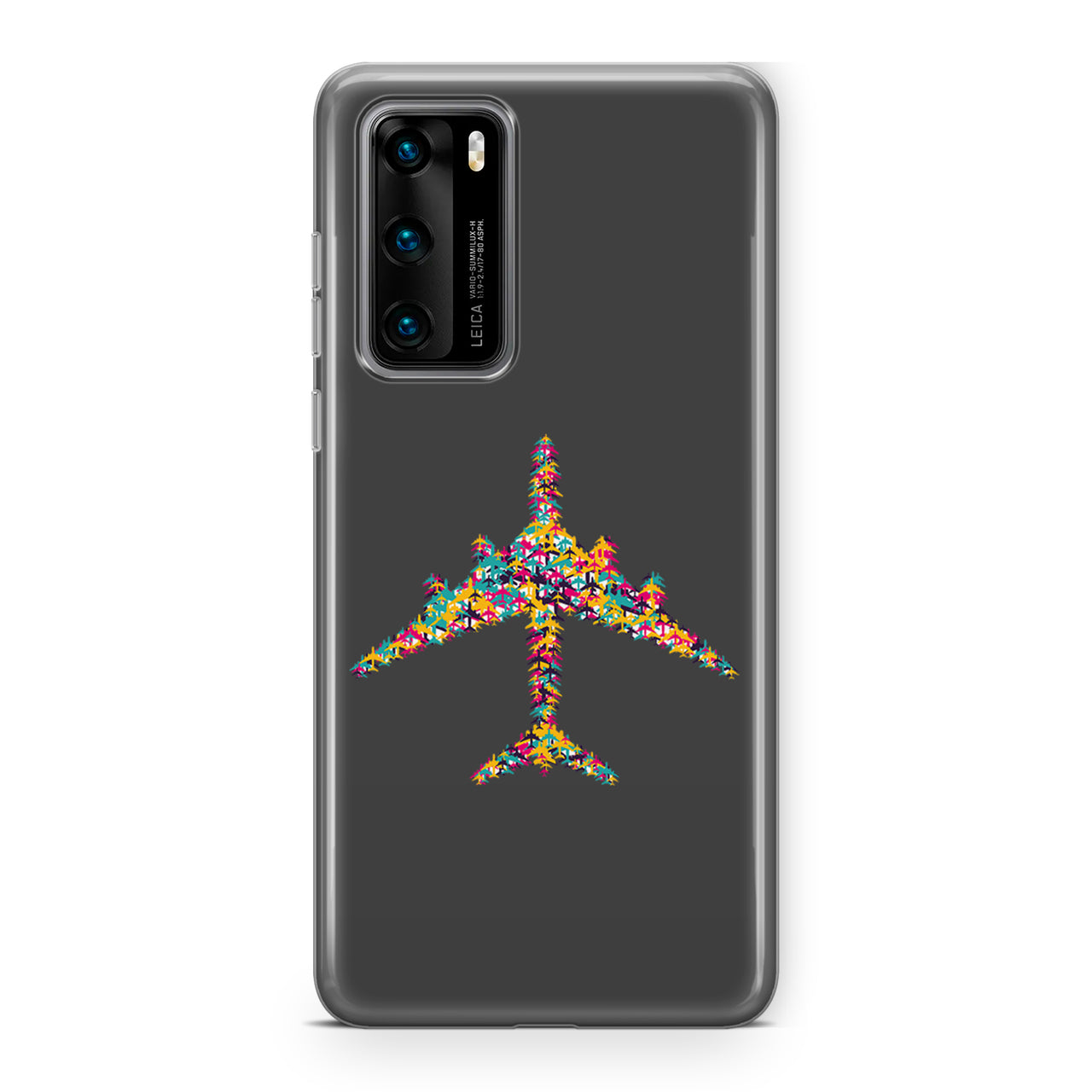 Colourful Airplane Designed Huawei Cases