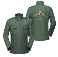 Thumbnail for Colourful Airplane Designed Military Coats