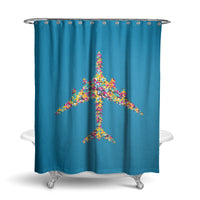 Thumbnail for Colourful Airplane Designed Shower Curtains