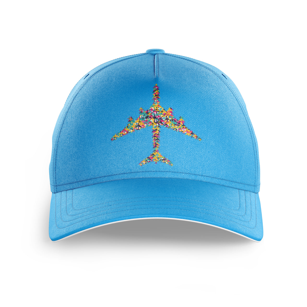 Colourful Airplane Printed Hats