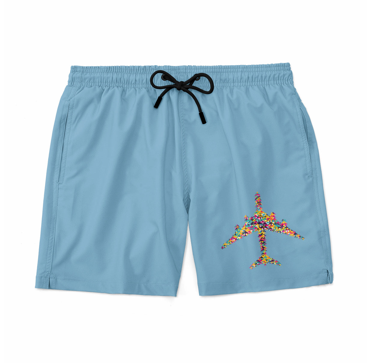 Colourful Airplane Designed Swim Trunks & Shorts