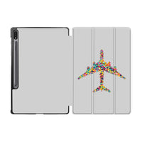 Thumbnail for Colourful Airplane Designed Samsung Tablet Cases