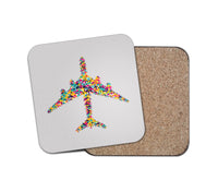 Thumbnail for Colourful Airplane Designed Coasters