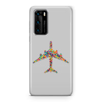 Thumbnail for Colourful Airplane Designed Huawei Cases