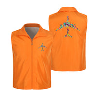 Thumbnail for Colourful Airplane Designed Thin Style Vests