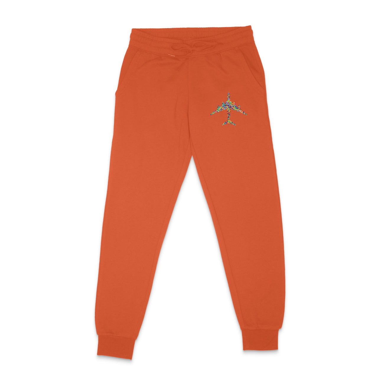 Colourful Airplane Designed Sweatpants