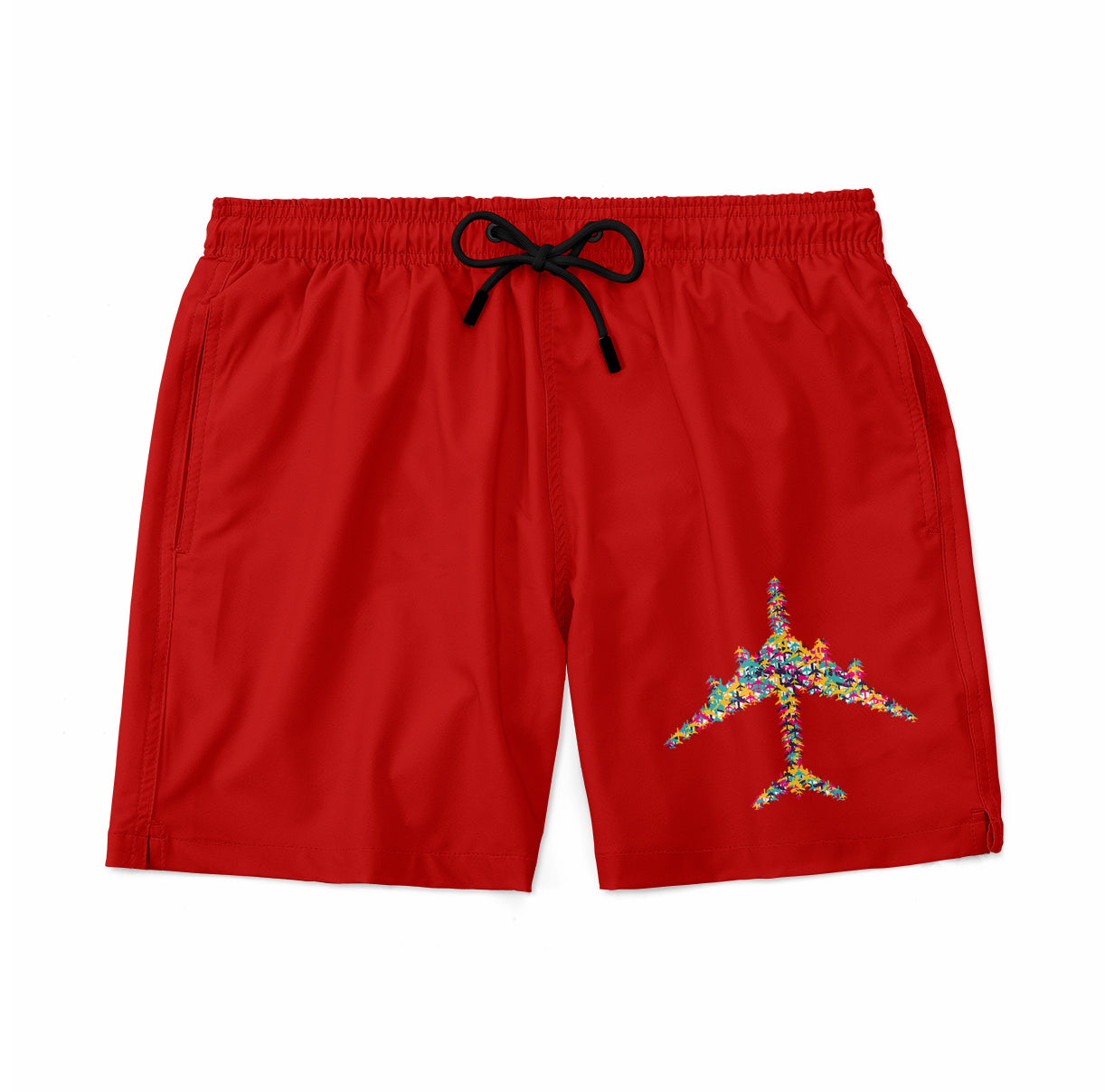 Colourful Airplane Designed Swim Trunks & Shorts