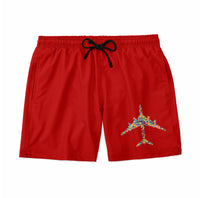 Thumbnail for Colourful Airplane Designed Swim Trunks & Shorts