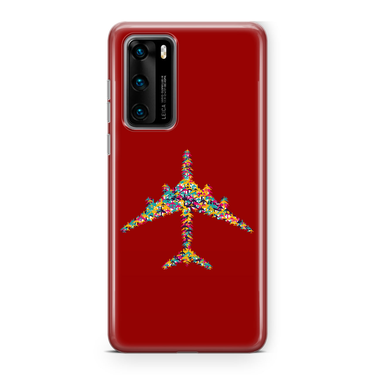 Colourful Airplane Designed Huawei Cases