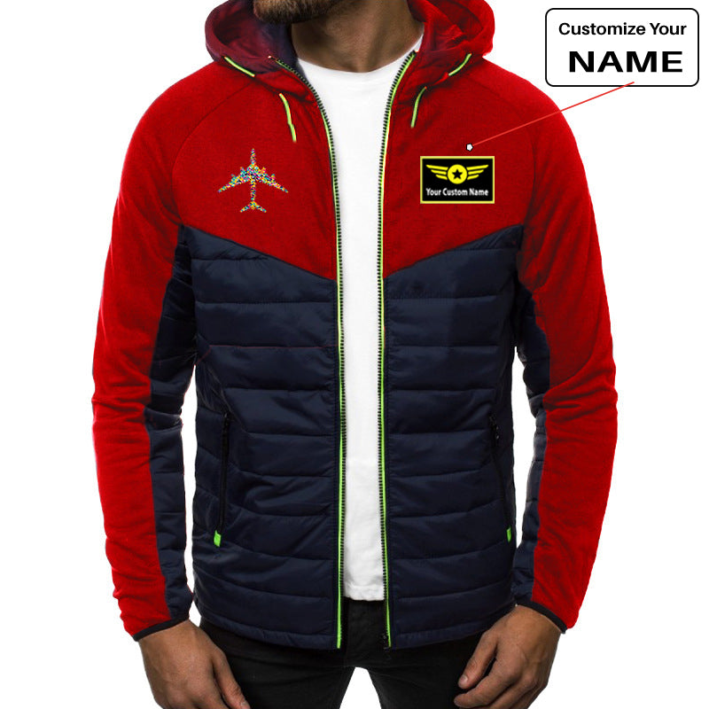 Colourful Airplane Designed Sportive Jackets