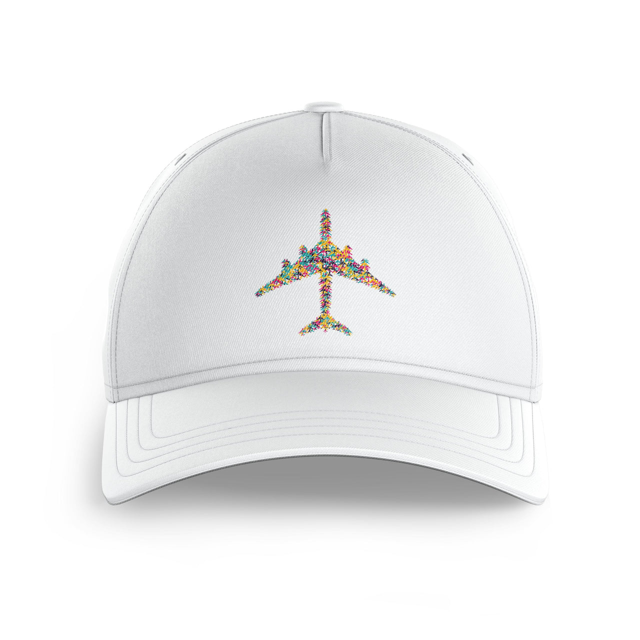 Colourful Airplane Printed Hats