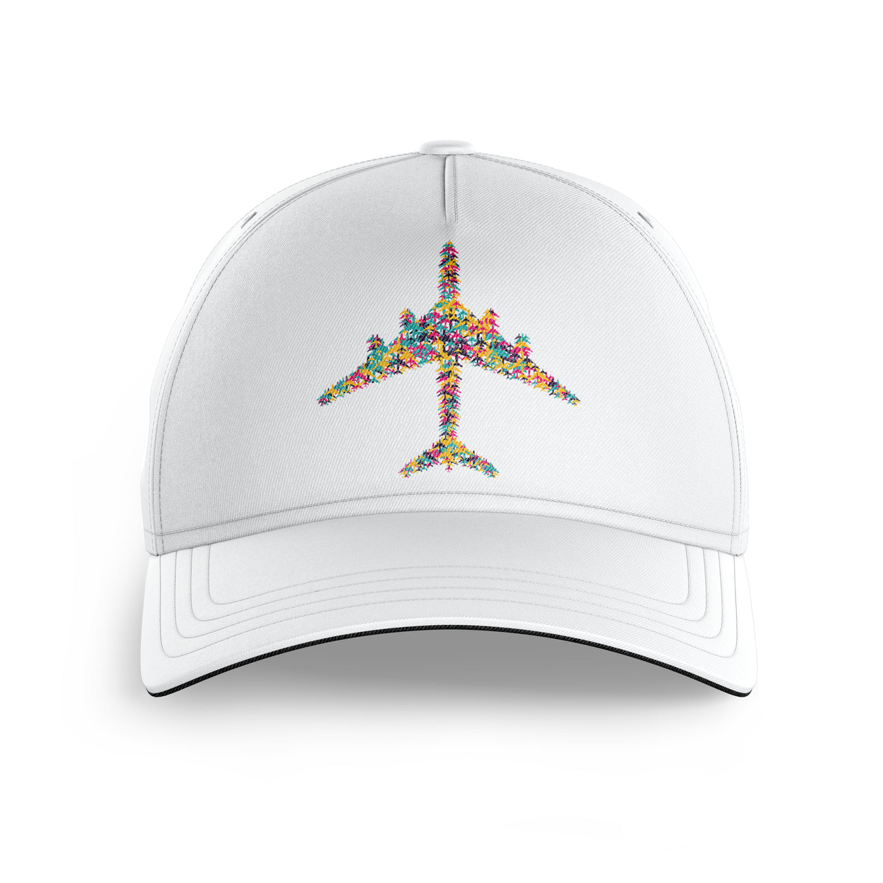 Colourful Airplane Printed Hats