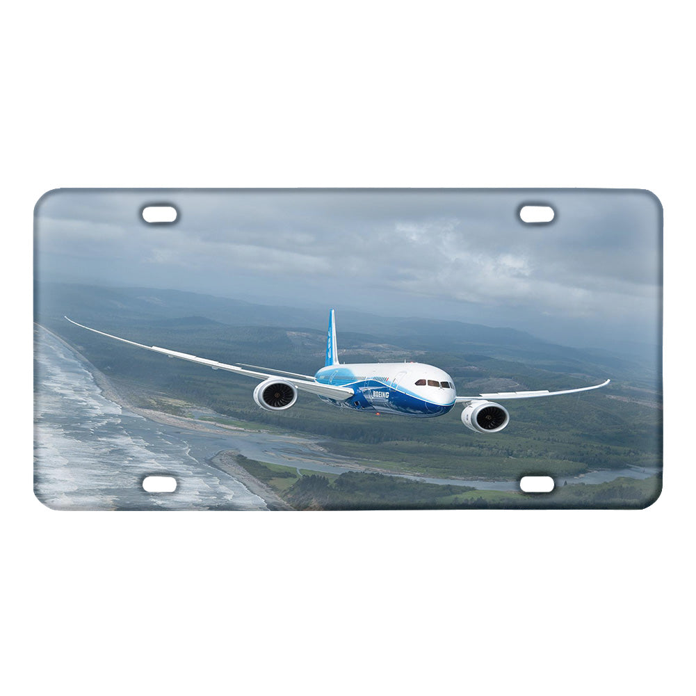 Cruising Boeing 787 Designed Metal (License) Plates