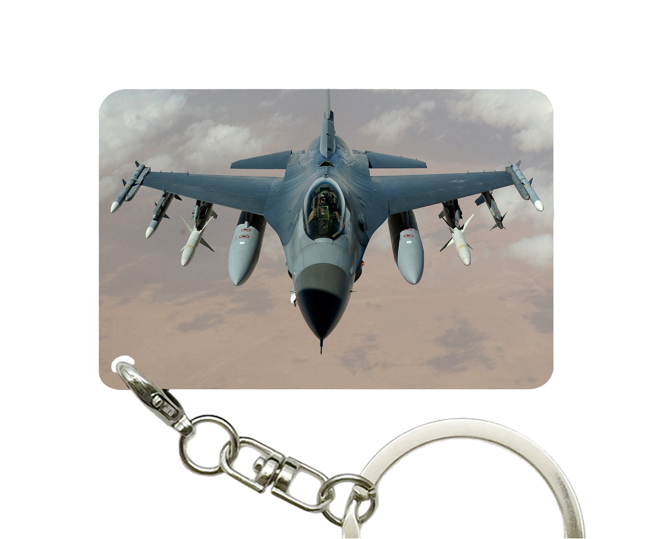 Cruising Fighting Falcon F16 Designed Key Chains