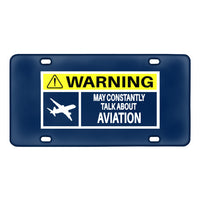 Thumbnail for Warning May Constantly Talk About Aviation Designed Metal (License) Plates