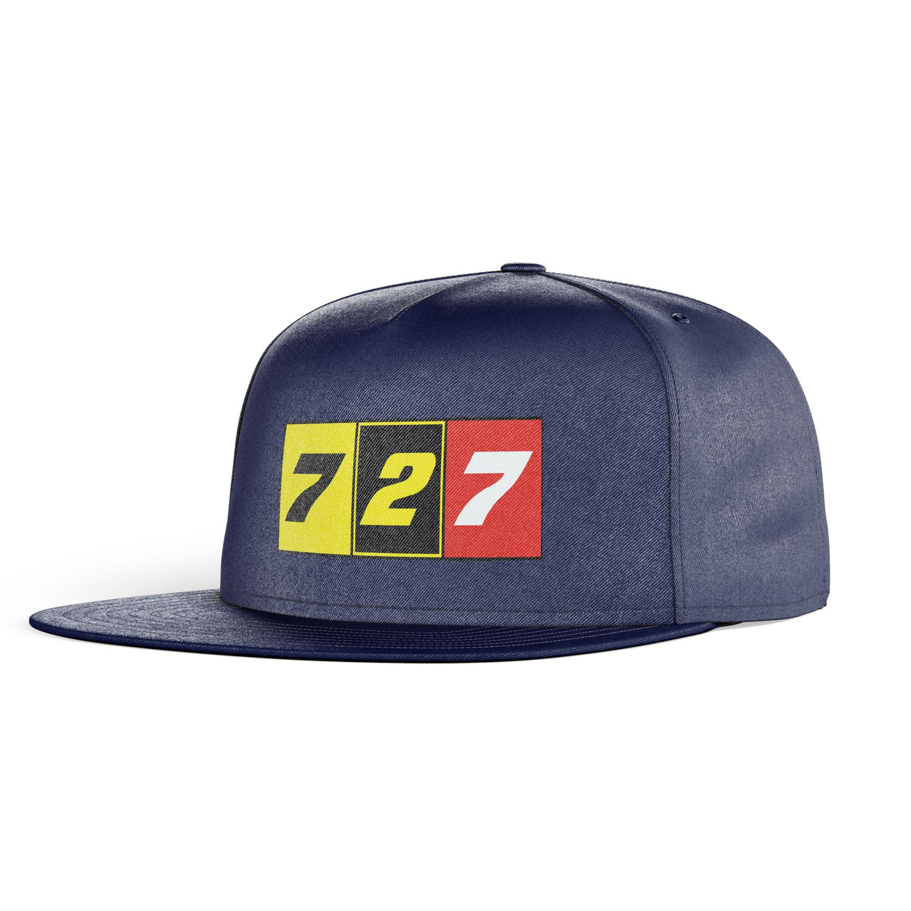 Flat Colourful 727 Designed Snapback Caps & Hats