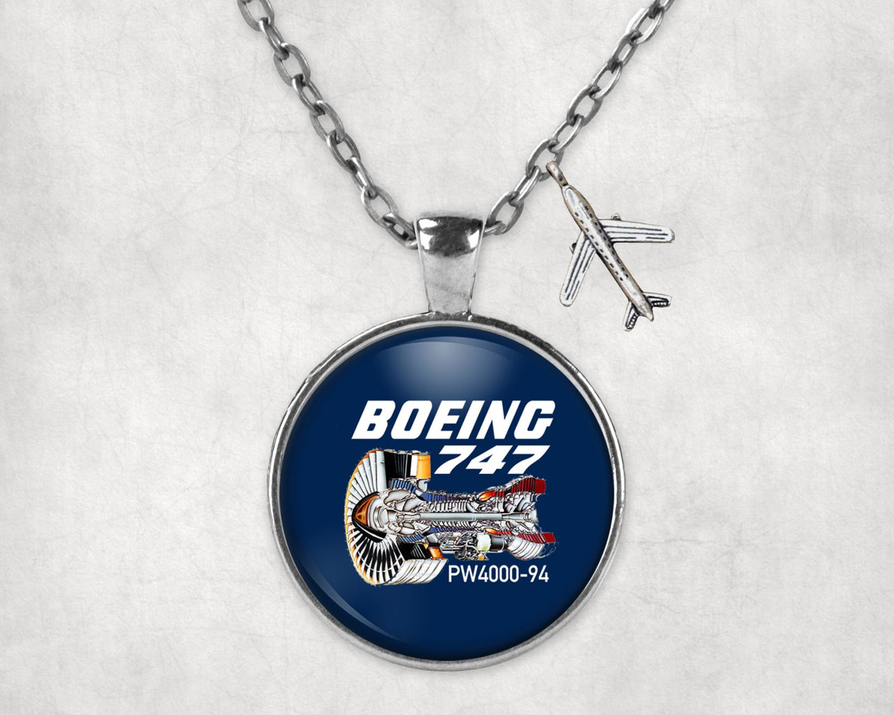 Boeing 747 & PW4000-94 Engine Designed Necklaces