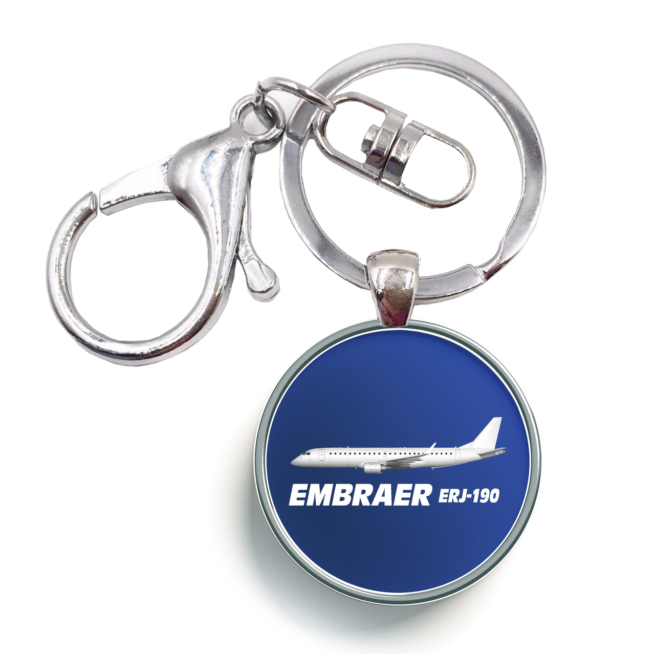 The Embraer ERJ-190 Designed Circle Key Chains