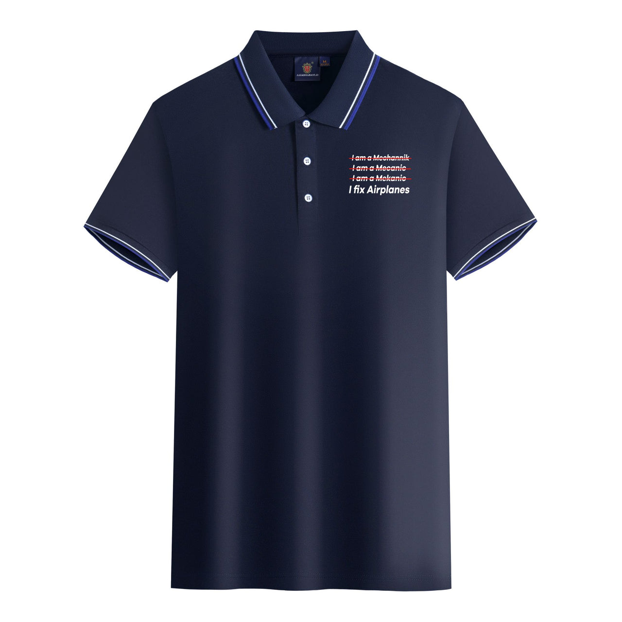 I Fix Airplanes Designed Stylish Polo T-Shirts