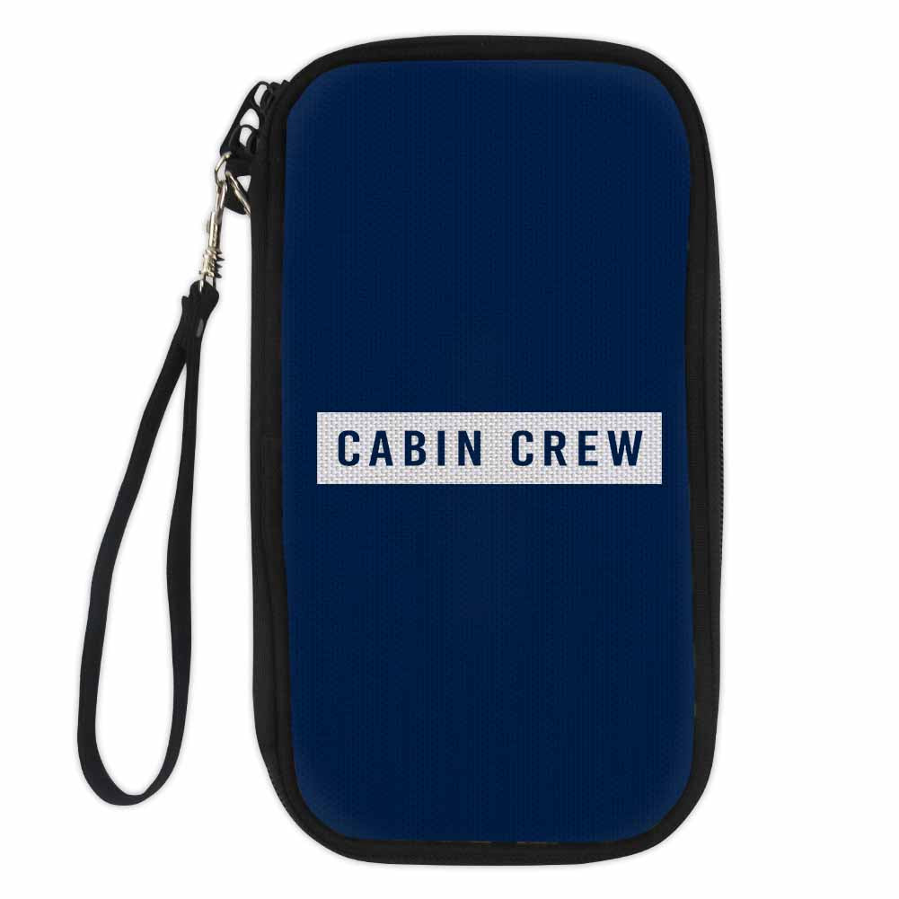 Cabin Crew Text Designed Travel Cases & Wallets