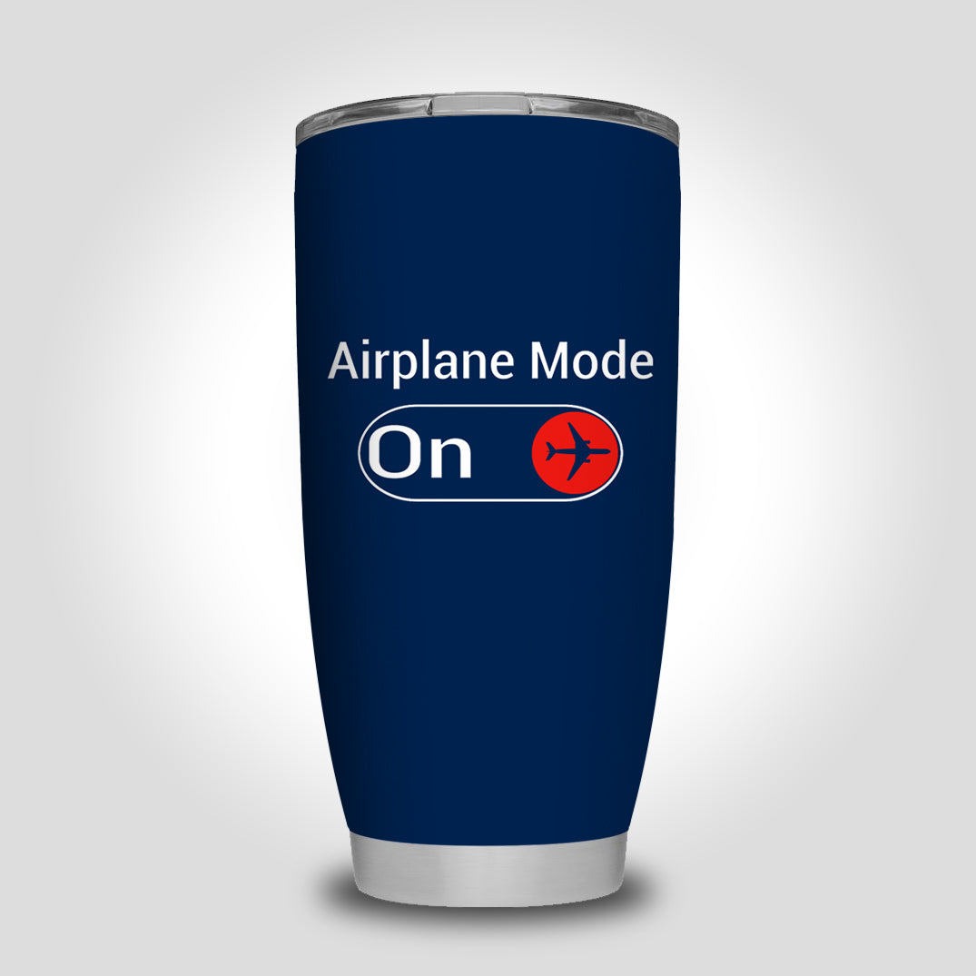 Airplane Mode On Designed Tumbler Travel Mugs