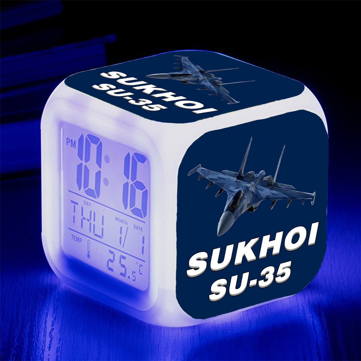 The Sukhoi SU-35 Designed "7 Colour" Digital Alarm Clock