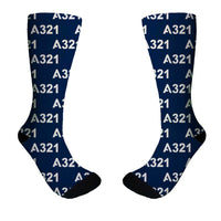 Thumbnail for A321 Flat Text Designed Socks