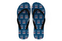 Thumbnail for I Don't Always Stop and Look at Airplanes Designed Slippers (Flip Flops)