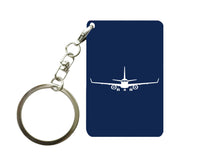 Thumbnail for Embraer E-190 Silhouette Plane Designed Key Chains