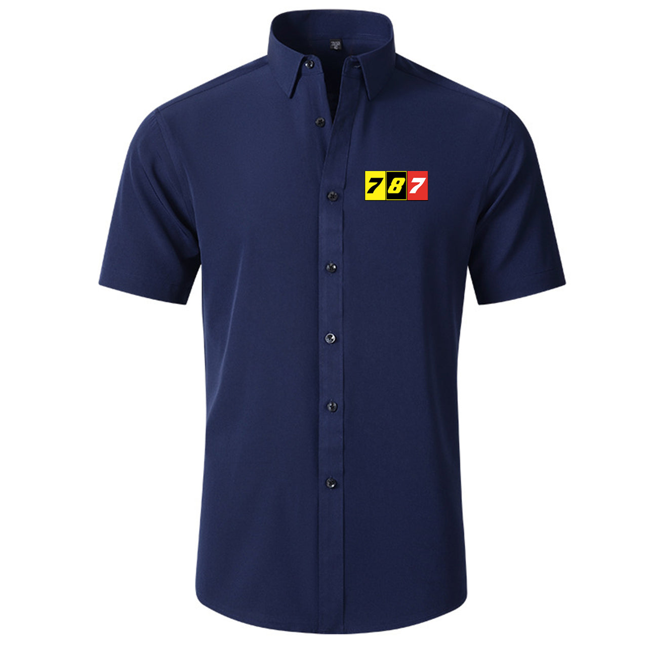 Flat Colourful 787 Designed Short Sleeve Shirts