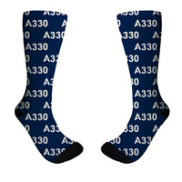 Thumbnail for A330 Flat Text Designed Socks