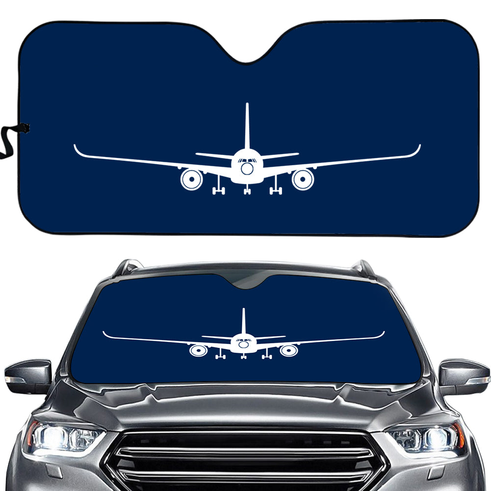 Airbus A350 Silhouette Designed Car Sun Shade