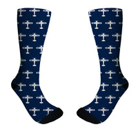 Thumbnail for Eat Sleep Fly & Propeller Designed Socks