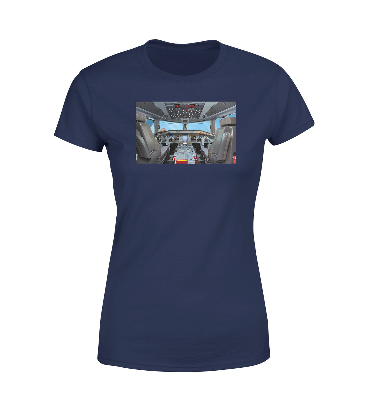 Embraer E190 Cockpit Designed Women T-Shirts