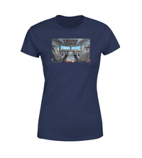 Thumbnail for Embraer E190 Cockpit Designed Women T-Shirts